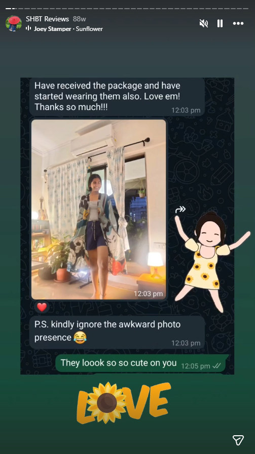 Customer testimonial